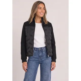 STREET ONE Strukturmix Jacke mit geklebter Steppung Schwarz XS