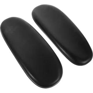 Ersatz Bürostuhl Armlehne Arm Pad Pu Leder Gepolsterte Armlehne Ellenbogen Kissen für Universal Stuhl 2 Stücke (Schwarz)