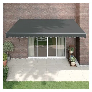 furnicato Elektrische Markise 4,5 x 3 m anthrazit