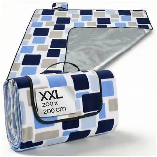 DETEX Picknickdecke blau 200 x 200 cm