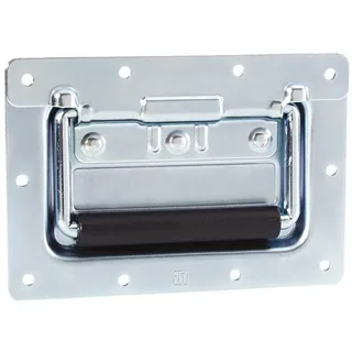 Adam Hall Hardware 34102 Klappgriff mittel gefedert in großer Einbauschale