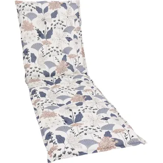 GO-DE Liegenauflage 60 x 190 cm creme blau floral 1 St.