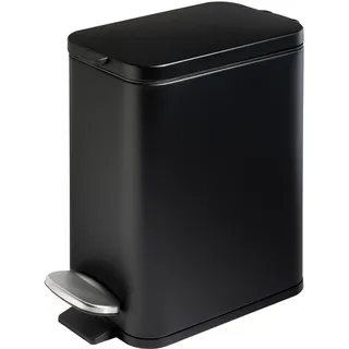 Home4You Mülleimer 5 l Schwarz