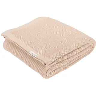 Little Dutch TE12623026 Babydecke Strick - Newborn Naturals Pure beige (70x100 cm)