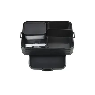 Mepal Bento-Lunchbox To Go  Take a Break , schwarz , Kunststoff , Maße (cm): B: 17 H: 6,5