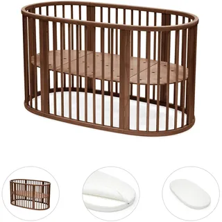 Stokke® SleepiTM Bundle Sleepi V3 inkl. Matratze und Spannbetttuch, braun