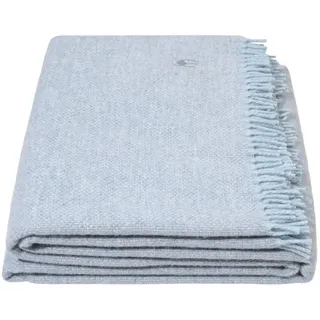 Zoeppritz Wohndecke Must Relax, Hellblau, Textil, 130x190 cm, Fransen, Wohntextilien, Decken, Kuscheldecken