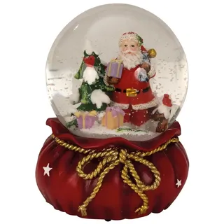 Große Schneekugel Weihnachtsmann Ø 11 cm x 15 cm Weihnachten Weihnachtsdeko