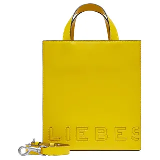 Shopper LIEBESKIND BERLIN "Paperbag S PAPER BAG LOGO CARTER" gelb (lemon) Damen Taschen Handtaschen