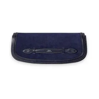 Polo Ralph Lauren für Damen. 428P11043002 Bellport Clutch-Tasche aus marineblauem Wildleder (OSFA), Lässig