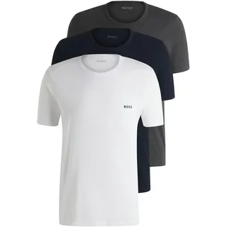 Boss 3P Classic Crew Neck blau M