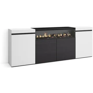 SKRAUT HOME Sideboard, Mehrfarbig, Holzwerkstoff, Rechteckig, 35x75x200 cm, Wohnzimmer, Kommoden - Sideboards, Sideboards