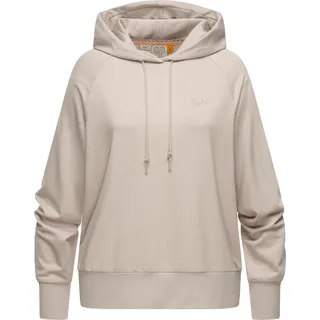 Kapuzensweatshirt RAGWEAR "Tonna", Damen, Gr. XL (42), weiß (bone), Sweatware, Material: 67% Polyester, 28% Viskose, 5% Elasthan, oversize hüftbedeckend, hoch geschlossener Ausschnitt, Raglanärmel Rippbündchen, Sweatshirts, Moderner Damen Hoodie in angesagtem Oversize-Schnitt