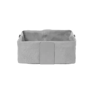 BLOMUS DESA Brotkorb Baumwolle/Stahl Grau