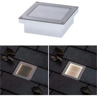 Paulmann Solarleuchte Metall 12,4 cm inkl. Bewegungsmelder IP67 weiß