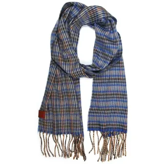 COLLEZIONE ALESSANDRO Italienischer Schal " Mailand " in blau | Gr.: onesize
