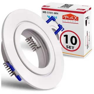 Maxkomfort Einbaustrahler 10er Pack rund weiß