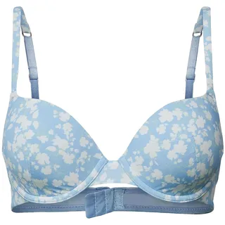 ESPRIT Damen Printed Micro RCS sexy Padded Gepolsterter BH, Pastel Blue 3, 75 D - 75D