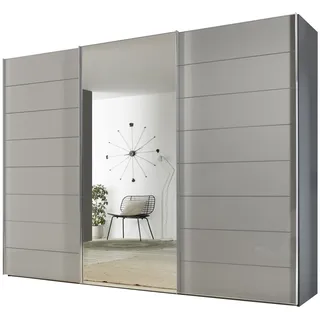 STAUD Schwebetürenschrank Sonate Como mit Spiegel 249 x 240 x 68 cm Grau