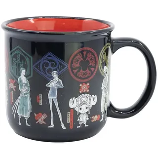 One Piece Anime Tasse Anime One Piece Teetasse Kaffeetasse Geschenkidee 400 ml, Keramik bunt