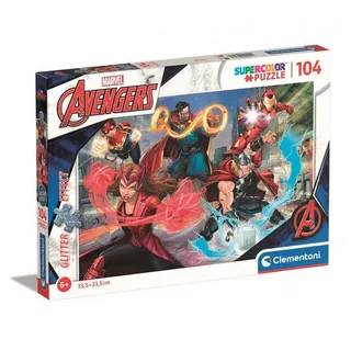 Puzzle brokatowe 104 elementy. Marvel. Avengers