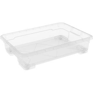 Keter Unterbettkommode 'R Box' Kunststoff transparent 77,5 x 58,1 x 17,1 cm, mit Rollen