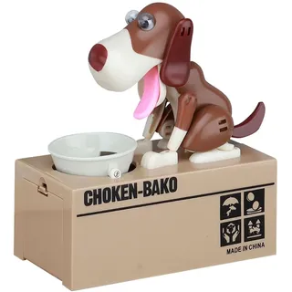 Hungriger Hund Spardose, Hungrige Spardose Kinder, Süße Welpen-Sparschwein, Hundesparschwein Lustige Spardosen für Kinder Geburtstagsgeschenk, 16.5x8x17cm