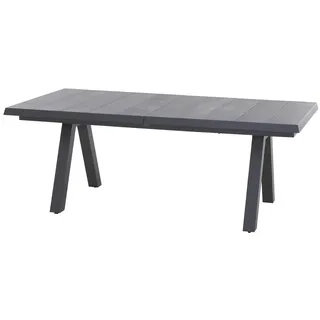 Siena Garden Tirana Gartentisch 100 x 200-260 x 77 cm Grau