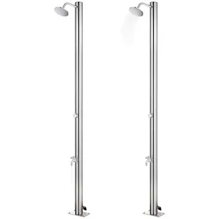 vidaXL Gartendusche 215 cm edelstahl 315940