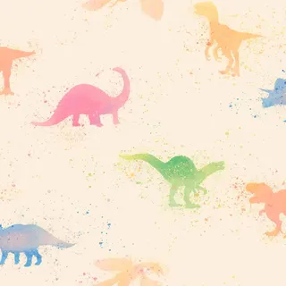 Bricoflor Dino Tapete Bunt Vlies Kindertapete mit Dinosauriern in Wasserfarben Optik Tier Vliestapete Ideal für Kinderzimmer Von Jungen