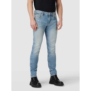 Regular Fit Jeans im Destroyed-Look, Jeansblau, 31/32