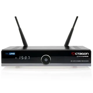 Octagon SF8008 4K SUPREME UHD E2 DVB-S2X DVB-C/T2 Linux PVR Receiver + Schwarz