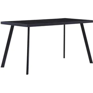 furnicato Esstisch 70 x 75 x 140 cm schwarz