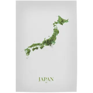 artboxONE Poster 30x20 cm Kartografie Japan 3D-Karte - Bild Japan Japan 3D-Karte Japan-Karte