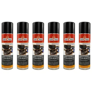 Grillfürst Gusseisen Pflegespray, 6 x 200 ml - Trennspray für Dutch Oven, Gusseisen Grillrost und Gusseisenpfannen, zu 100% aus pflanzlichen Ölen