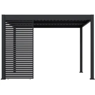 Paragon Lamellen Sichtschutz für Pergola Grand Tuscan 12 114 x 2,34 m Grau