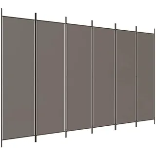 vidaXL Paravent Anthrazit 300x200 cm Stoff