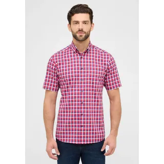 Kurzarmhemd ETERNA "MODERN FIT", Herren, Gr. 42, Normalgrößen, rot, 100% cotton, tailliert, Kurzarm, Hemden, NON IRON (bügelfrei)