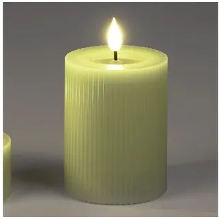 formano LED-Kerze Streifen, mit Timerfunktion, Grün, Streifen, H: 10cm grün