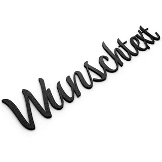 Wunschtext Schild Personalisiert Türschild Name Schriftzüge Selbstklebend Schwarz