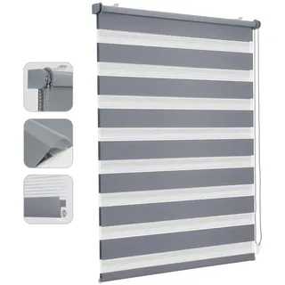Sekey Doppelrollo 70 x 210 cm Grau
