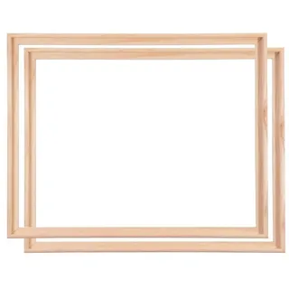 BK BILDERRAHMEN KOLMER Schattenfugenrahmen Metall schwarz 50x60 cm 2er Set
