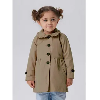 Name It Kurzmantel NMFMADELIN TRENCH COAT NOOS im romantischen Look beige 122 EU