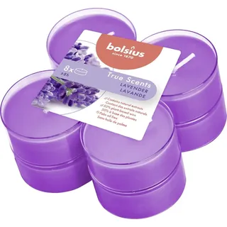 Bolsius Teelicht Bolsius Duftteelichter Maxi Lavendel, Höhe 1,17 lila