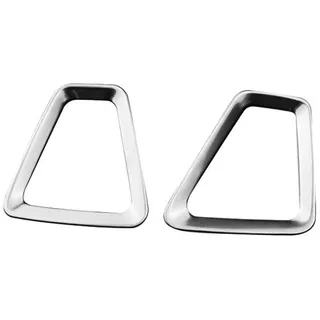 KBXBEZDZW Innenraum Auto Zubehör Für Volvo XC60 2018 2019 2020 2021 2022 2023 2024 2025 Edelstahl Auto Center Console Dashboard Klimaanlage Vent Outlet Trimmt Aufkleber Rahmenverkleidung(Silver)