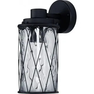 LEDVANCE Außenwandleuchte Aluminium spritzwassergeschützt E27 schwarz
