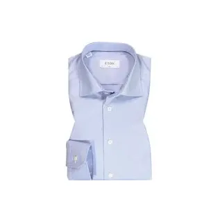 ETON Herren Hemd blau Baumwolle Slim Fit, blau, NOS