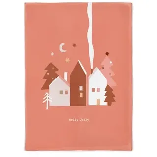 chic.mic Organic Kitchen Towel - Nachhaltiges Küchenhandtuch (Holly Jolly)