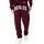 Regular Fit Hosen Oxblood/Weiß M