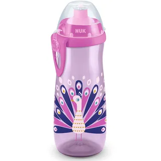 NUK Trinkflasche mit Farbwechsel 450 ml Pfau (lila)